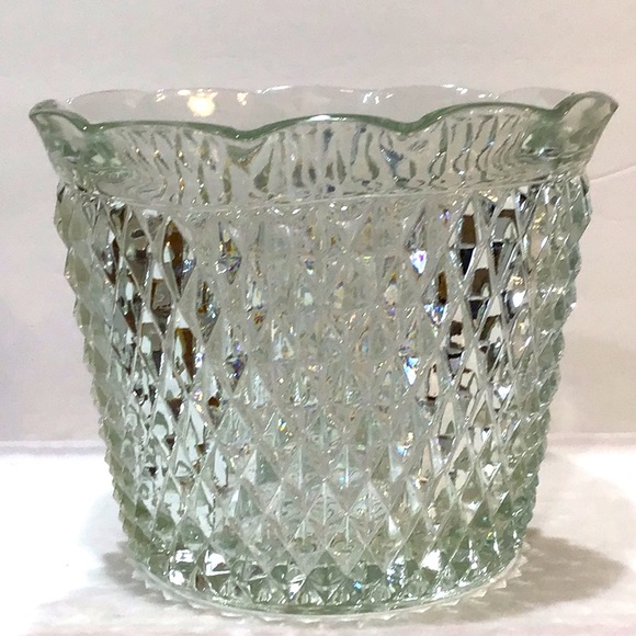 Vintage Ice Bucket  Indiana Diamond Point perfect vintage condition - Picture 1 of 5